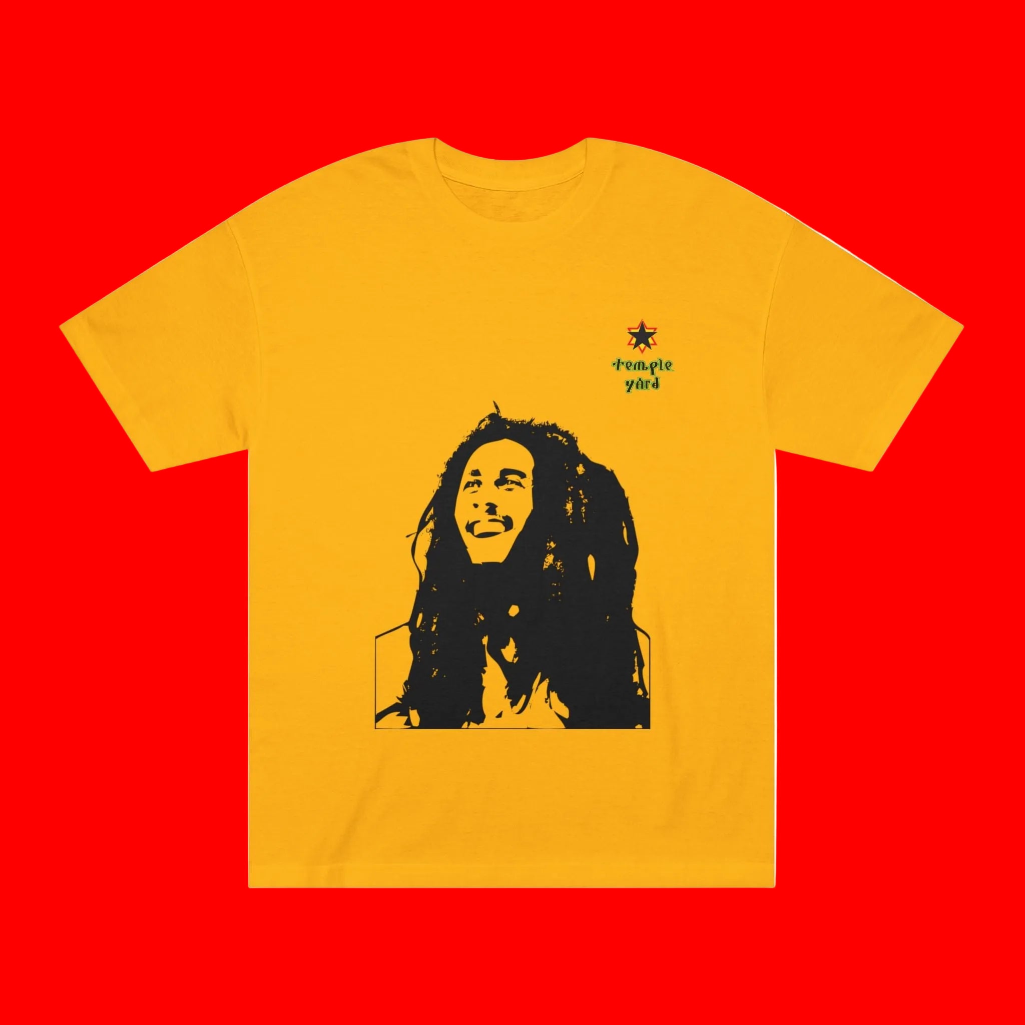 Bob  Portrait Tee - 'Respect Jah' Reggae Graphic T-Shirt
