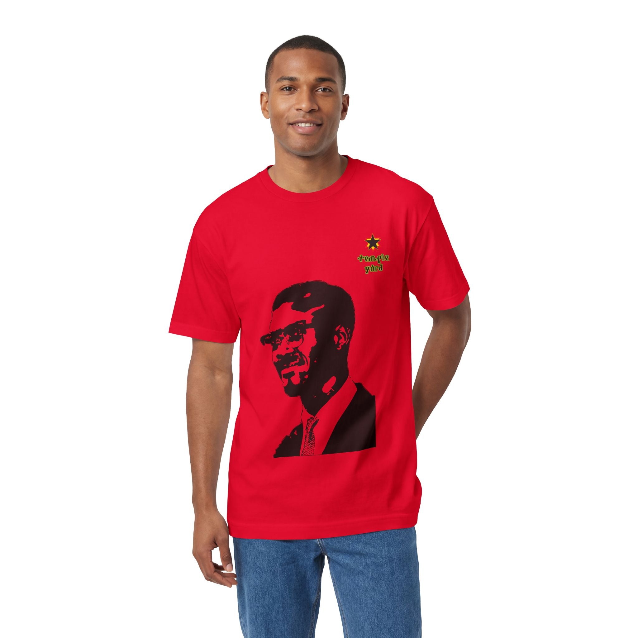Malcolm X Portrait Tee — 'Straight Yard' Graphic T-Shirt