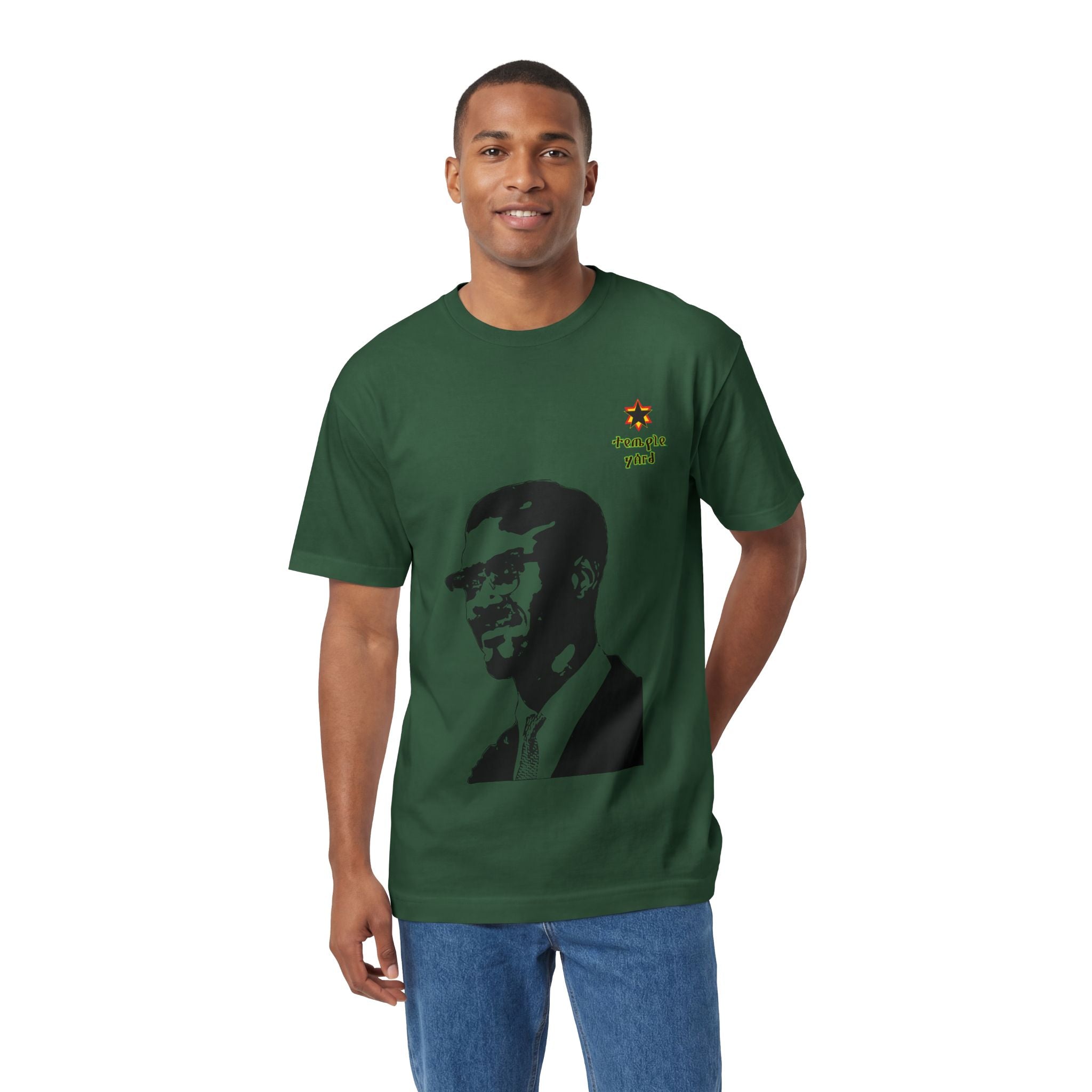 Malcolm X Portrait Tee — 'Straight Yard' Graphic T-Shirt