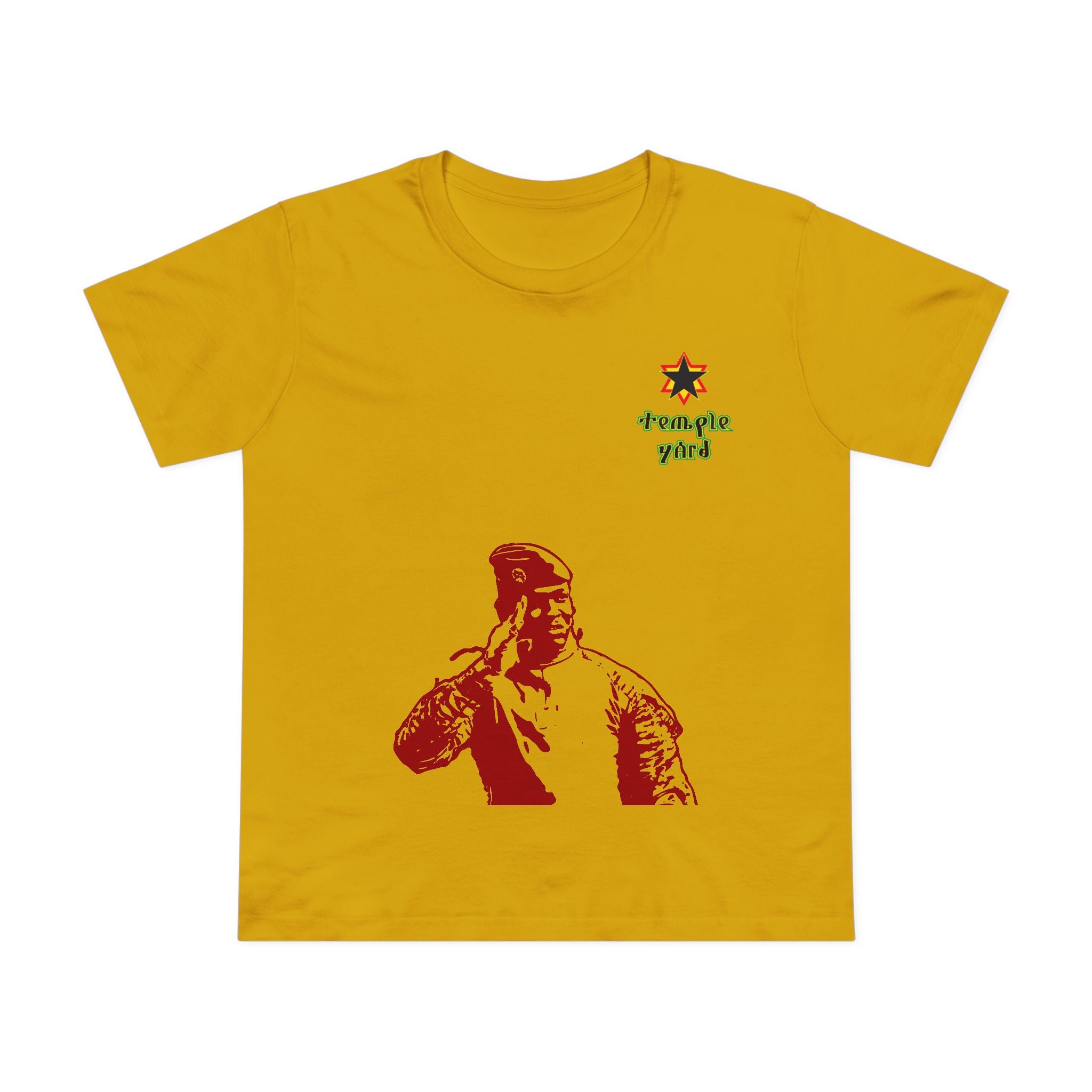 Ethiopian Emperor Portrait Tee — 'Temple Yard' Graphic Women's T‑Shirt