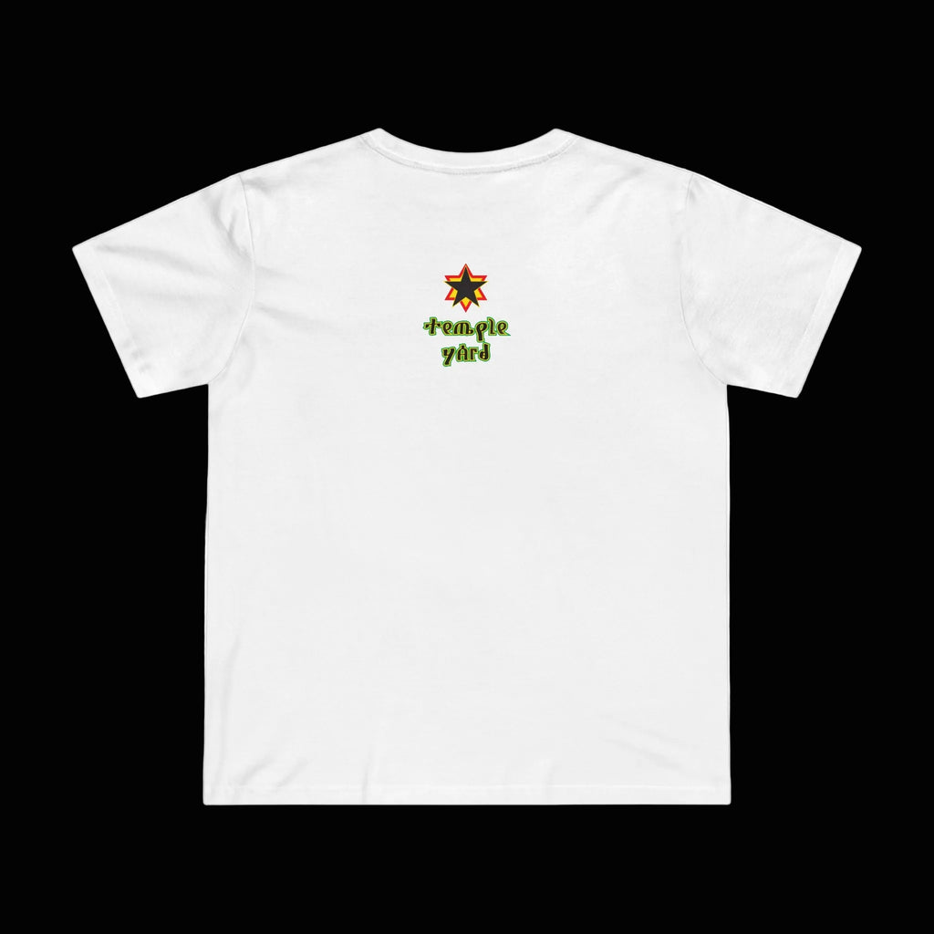 Ethiopian Emperor Portrait Tee — 'Temple Yard' Graphic Women's T‑Shirt