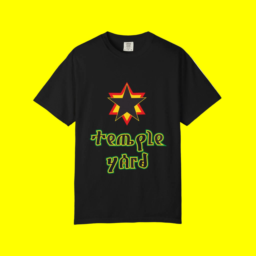 Temple Yard Star Graphic T-Shirt — Retro Reggae Vibe