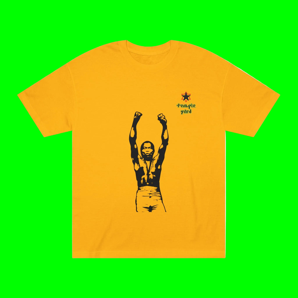 Raised Fists Graphic Tee — Vintage Protest Silhouette with 'triple yard' Accent