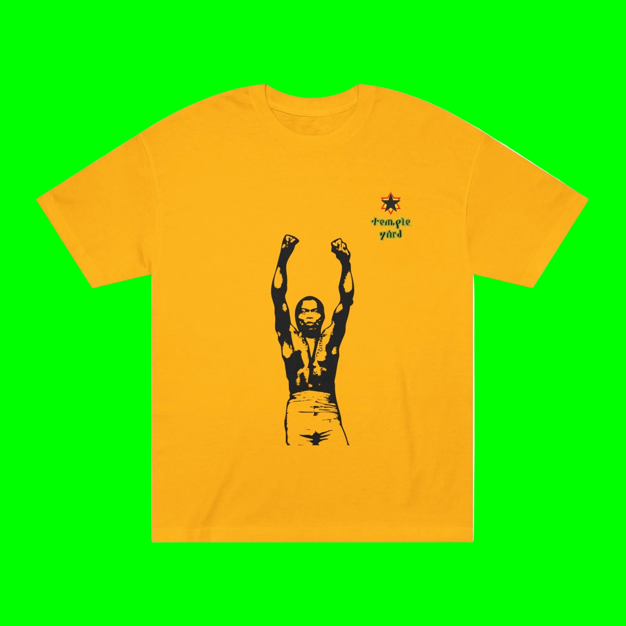 Raised Fists Graphic Tee — Vintage Protest Silhouette with 'triple yard' Accent