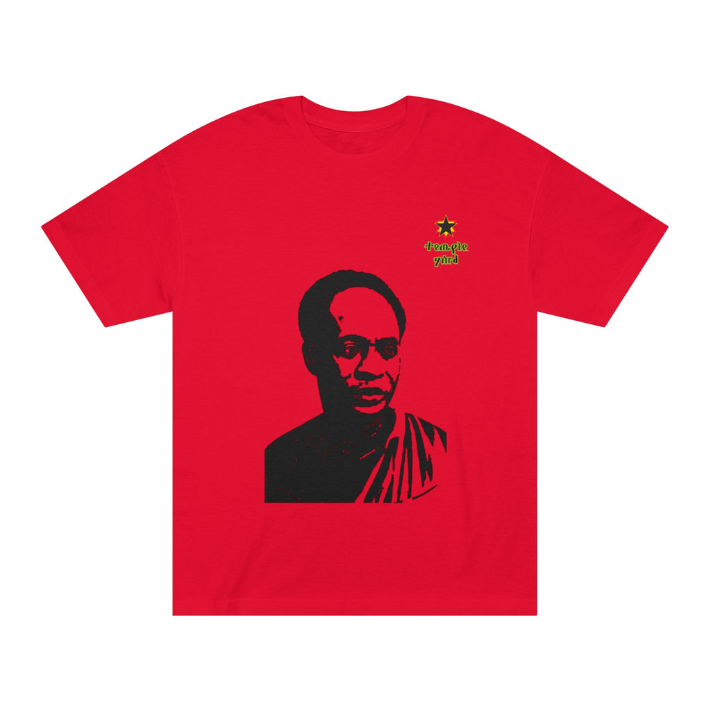 Classic Tee — Marcus Garvey Portrait T‑Shirt with 'Strength Youth' Star Accent