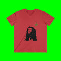 Portrait V-Neck Tee — 'One Love' Reggae Graphic Shirt
