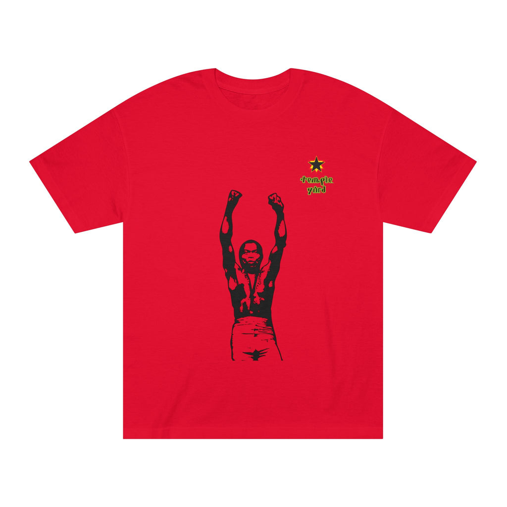 Raised Fists Graphic Tee — Vintage Protest Silhouette with 'triple yard' Accent