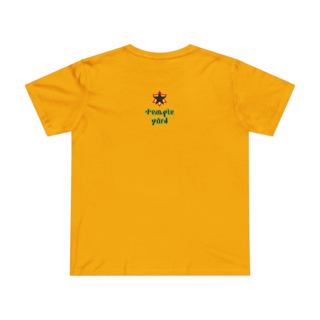 Ethiopian Emperor Portrait Tee — 'Temple Yard' Graphic Women's T‑Shirt