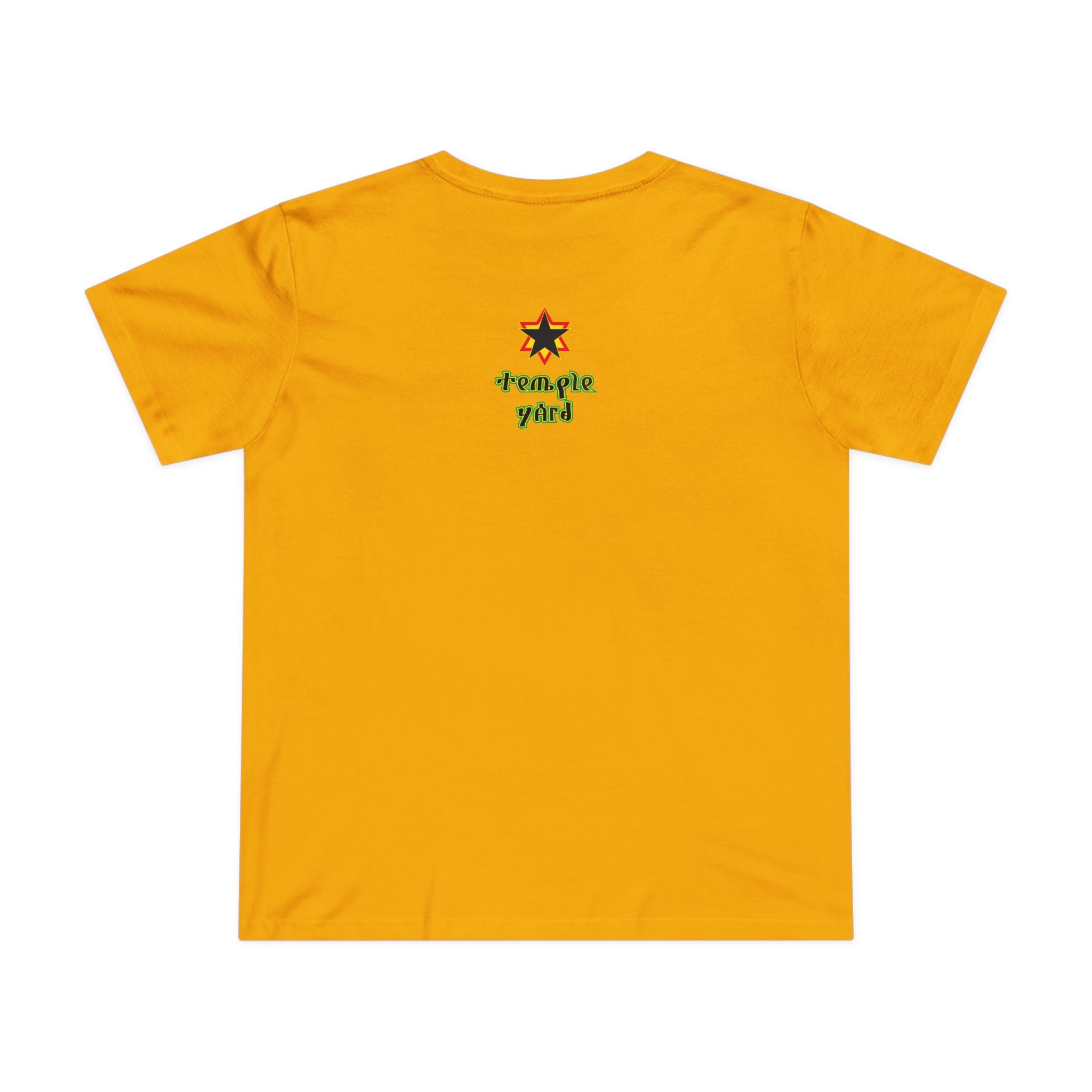 Ethiopian Emperor Portrait Tee — 'Temple Yard' Graphic Women's T‑Shirt