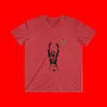 Champion Pose V-Neck Tee — 'Temple Yard' Boxing Tribute