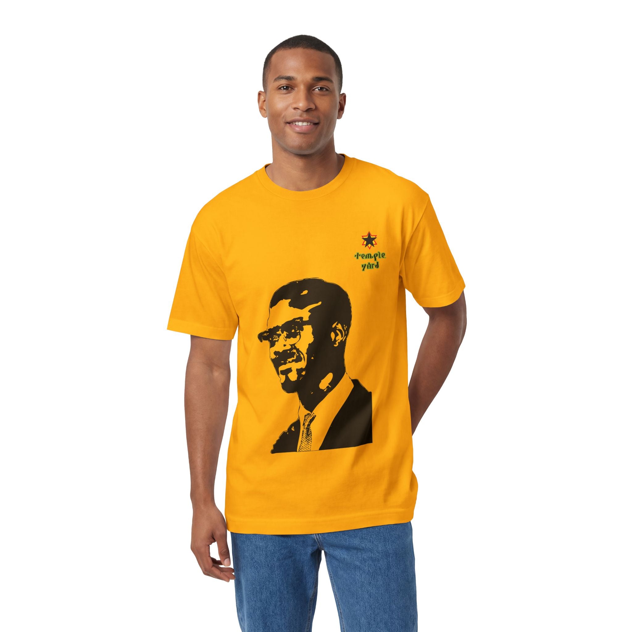 Malcolm X Portrait Tee — 'Straight Yard' Graphic T-Shirt