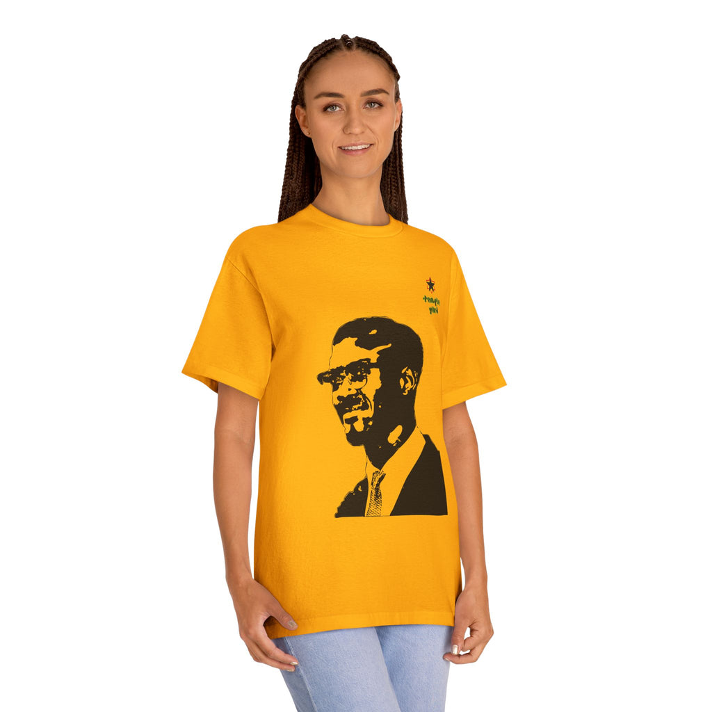 Malcolm X Portrait Tee — 'Straight Yard' Graphic T-Shirt