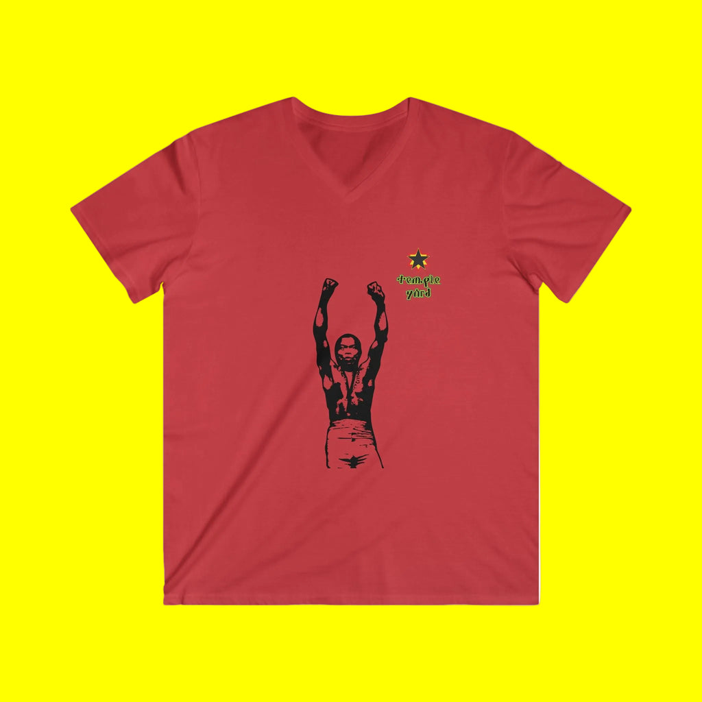 Reggae Champion V-Neck Tee — 'Pample Yard' Graphic Shirt