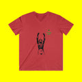 Reggae Champion V-Neck Tee — 'Pample Yard' Graphic Shirt