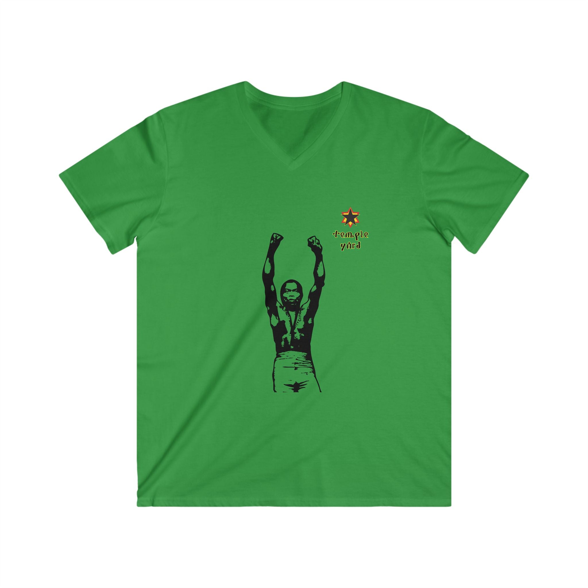 Reggae Champion V-Neck Tee — 'Pample Yard' Graphic Shirt