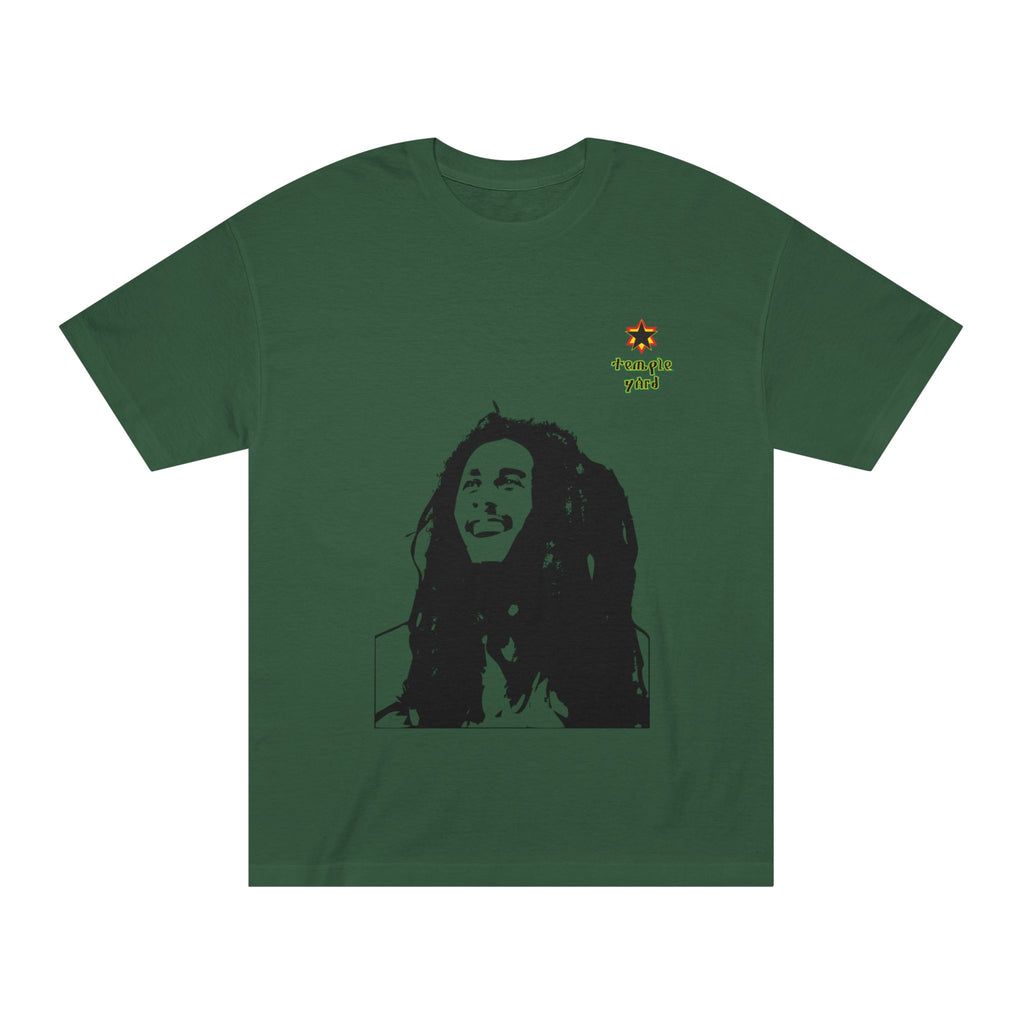 Bob  Portrait Tee - 'Respect Jah' Reggae Graphic T-Shirt