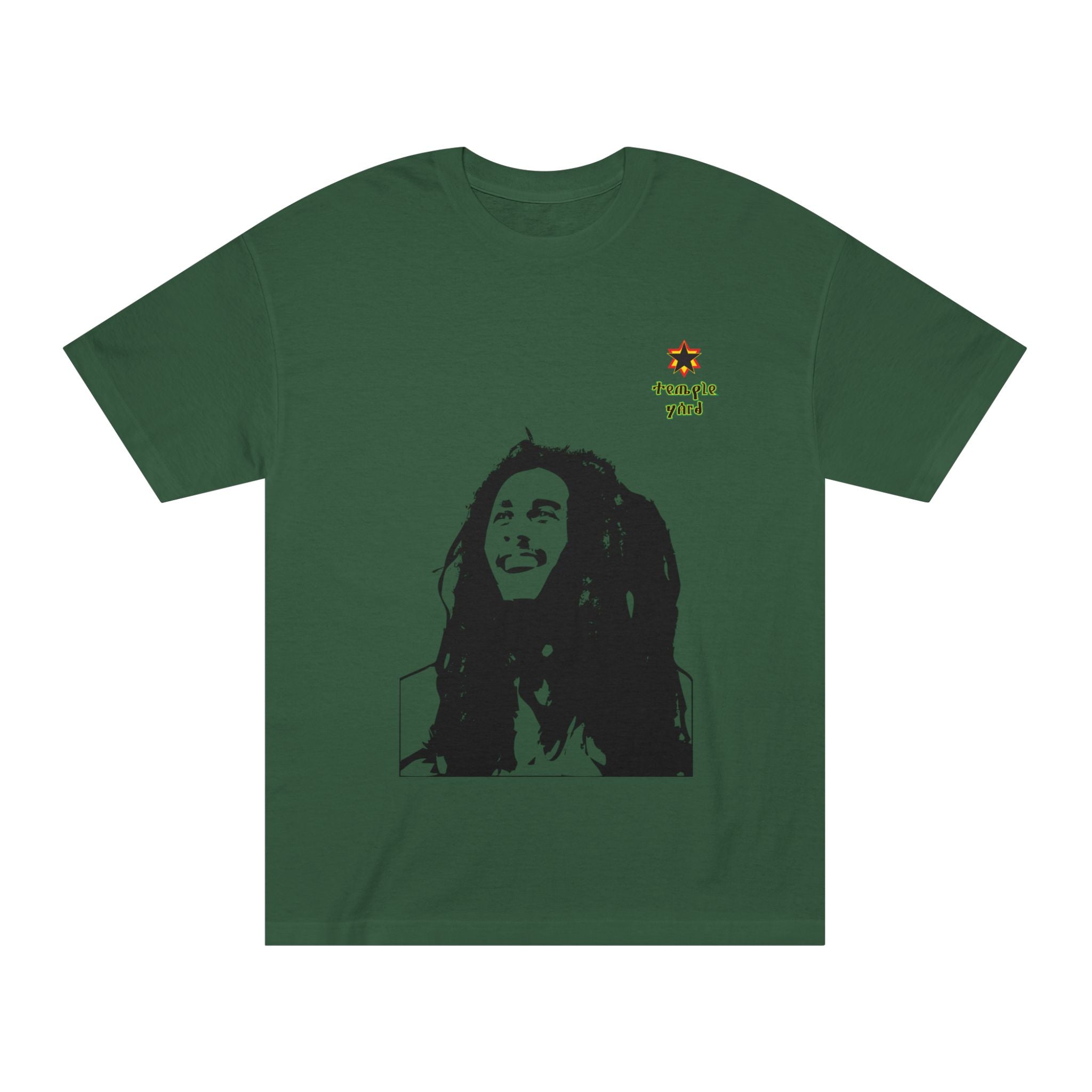 Bob  Portrait Tee - 'Respect Jah' Reggae Graphic T-Shirt