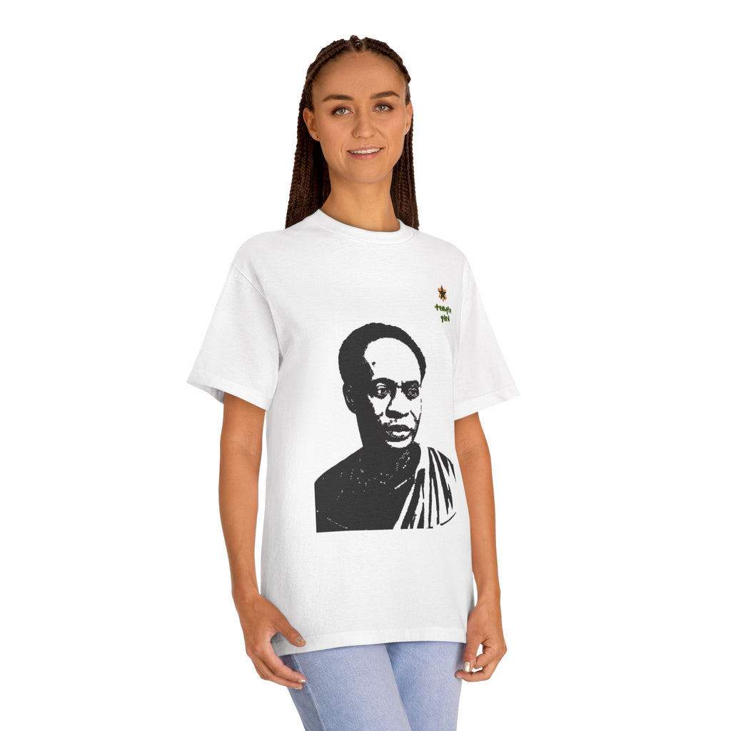 Classic Tee — Marcus Garvey Portrait T‑Shirt with 'Strength Youth' Star Accent