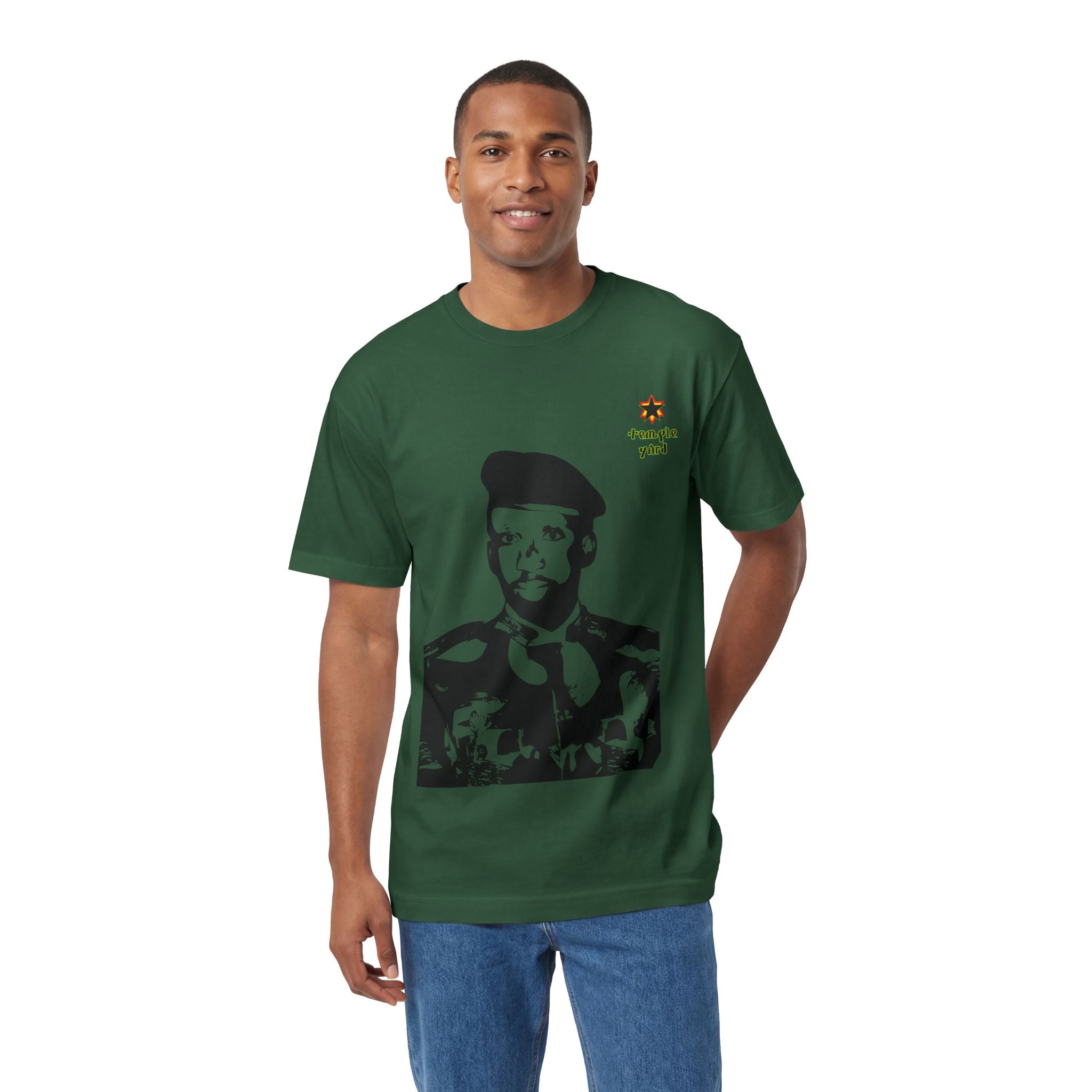 Graphic Tee — 'Struggle Yard' Black Beret Portrait T‑Shirt
