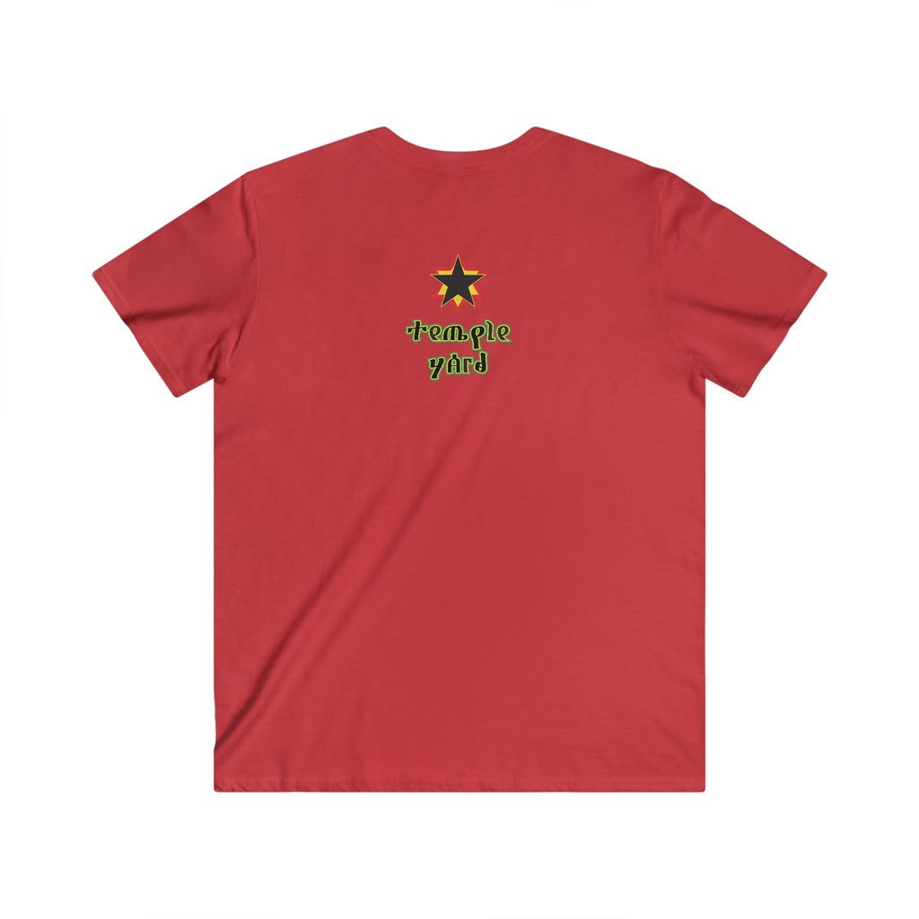 Haile Selassie Portrait V-Neck Tee — Men
