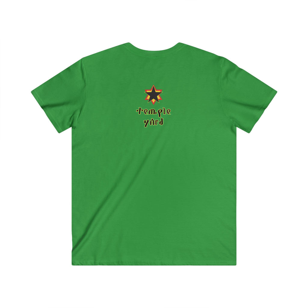 Haile Selassie Portrait V-Neck Tee — Men