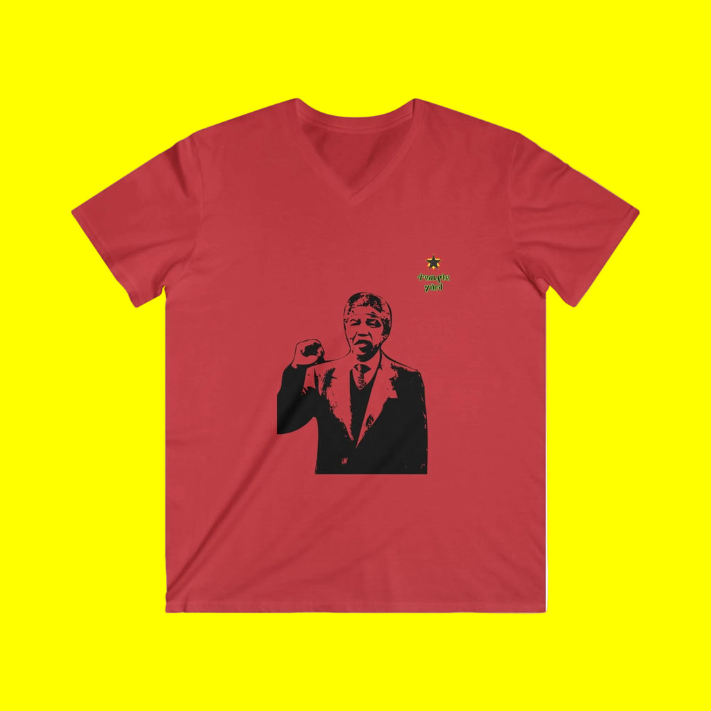 Political V-Neck Tee — 'Imagine Pride' Portrait Graphic
