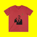 Political V-Neck Tee — 'Imagine Pride' Portrait Graphic