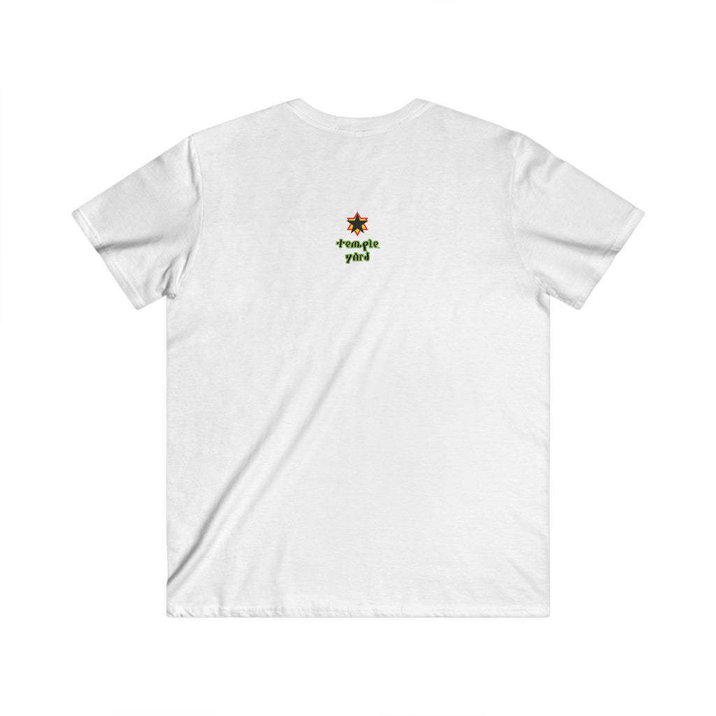 Portrait V-Neck Tee — 'One Love' Reggae Graphic Shirt