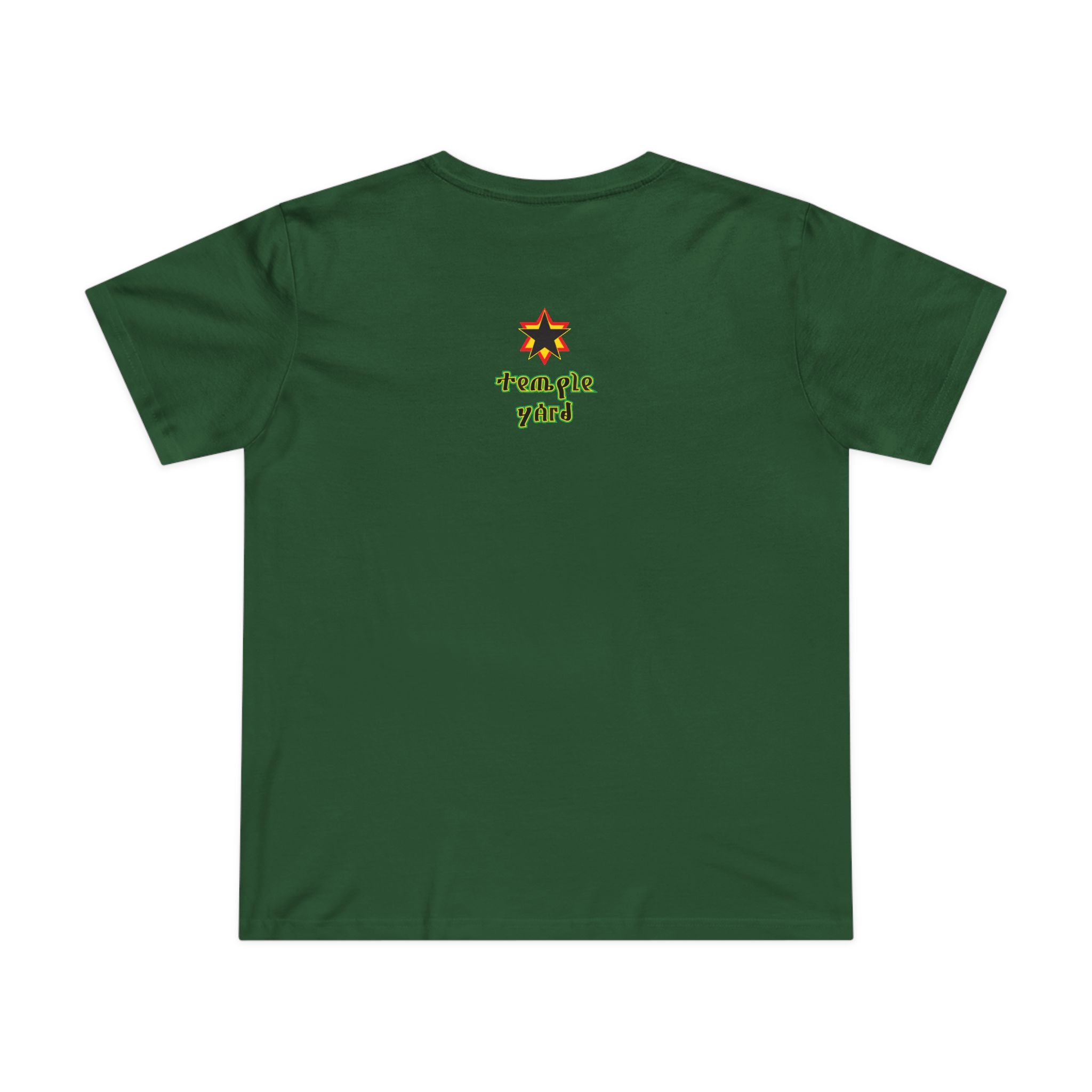 Ethiopian Emperor Portrait Tee — 'Temple Yard' Graphic Women's T‑Shirt