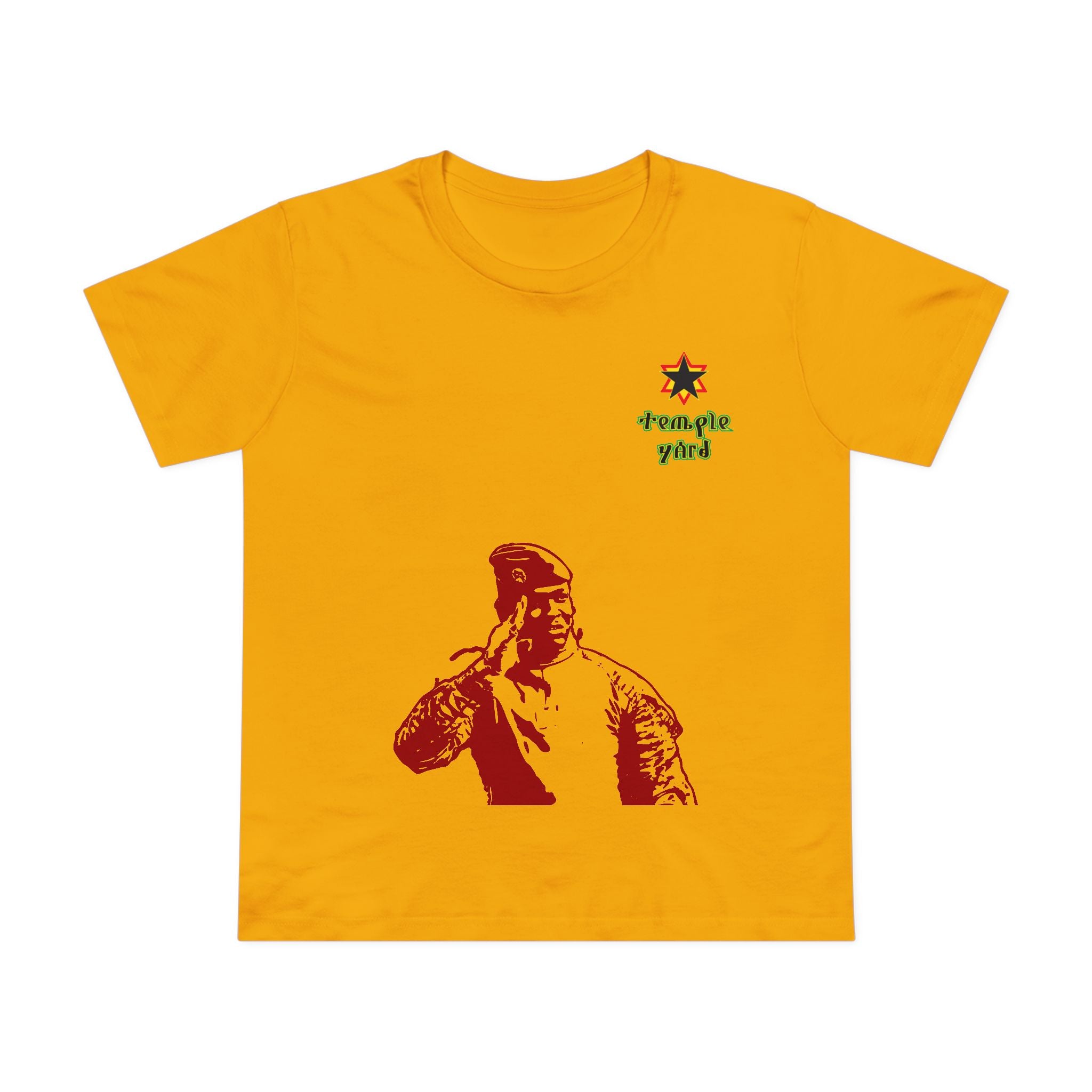 Ethiopian Emperor Portrait Tee — 'Temple Yard' Graphic Women's T‑Shirt