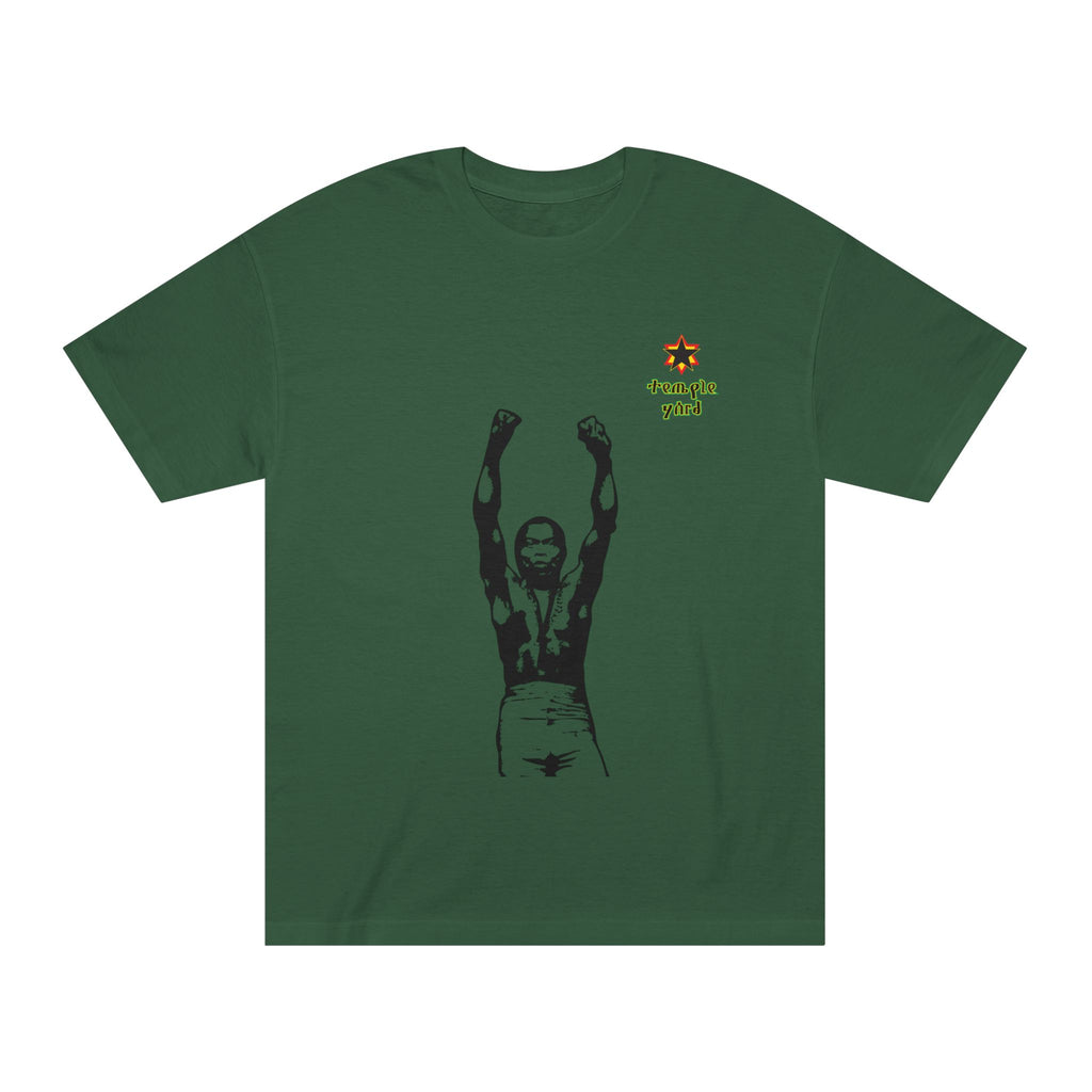 Raised Fists Graphic Tee — Vintage Protest Silhouette with 'triple yard' Accent