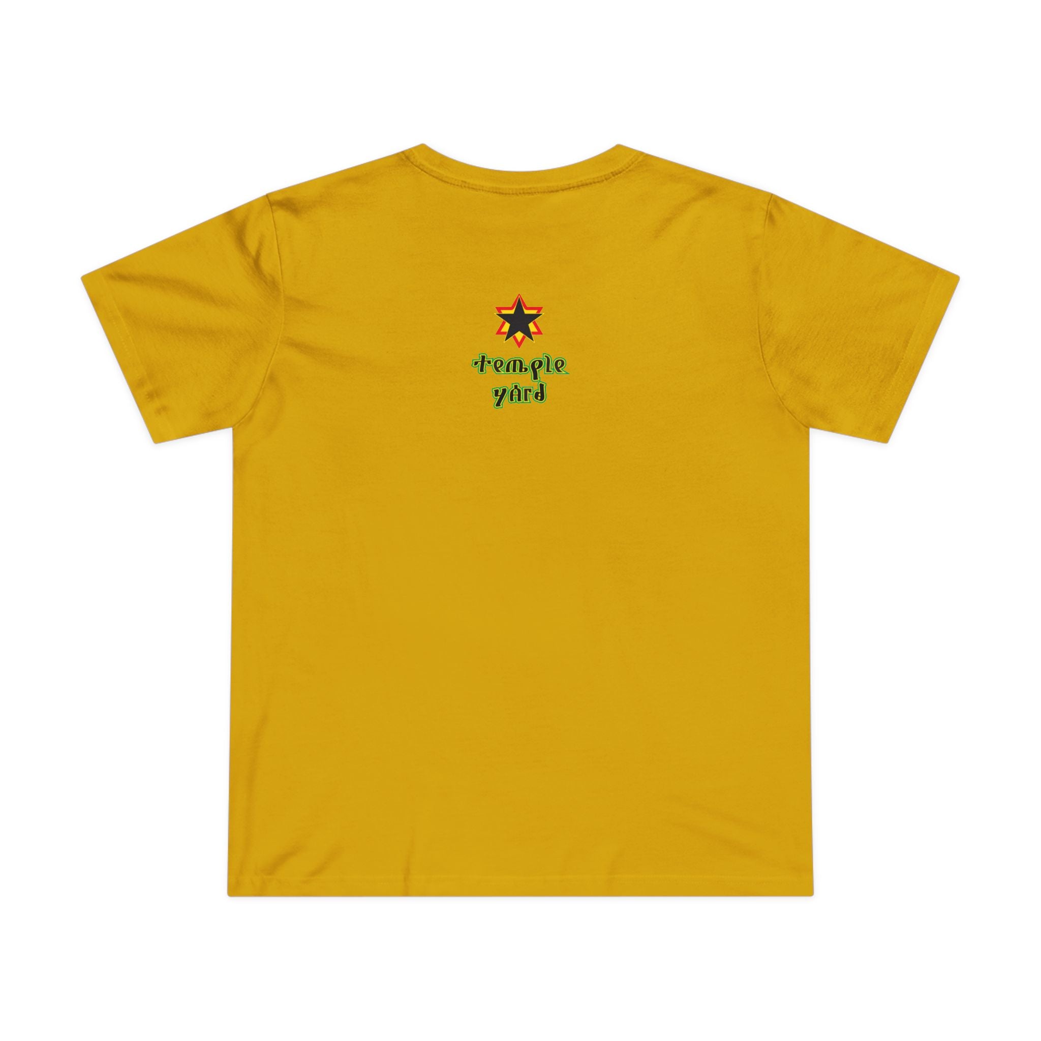Ethiopian Emperor Portrait Tee — 'Temple Yard' Graphic Women's T‑Shirt