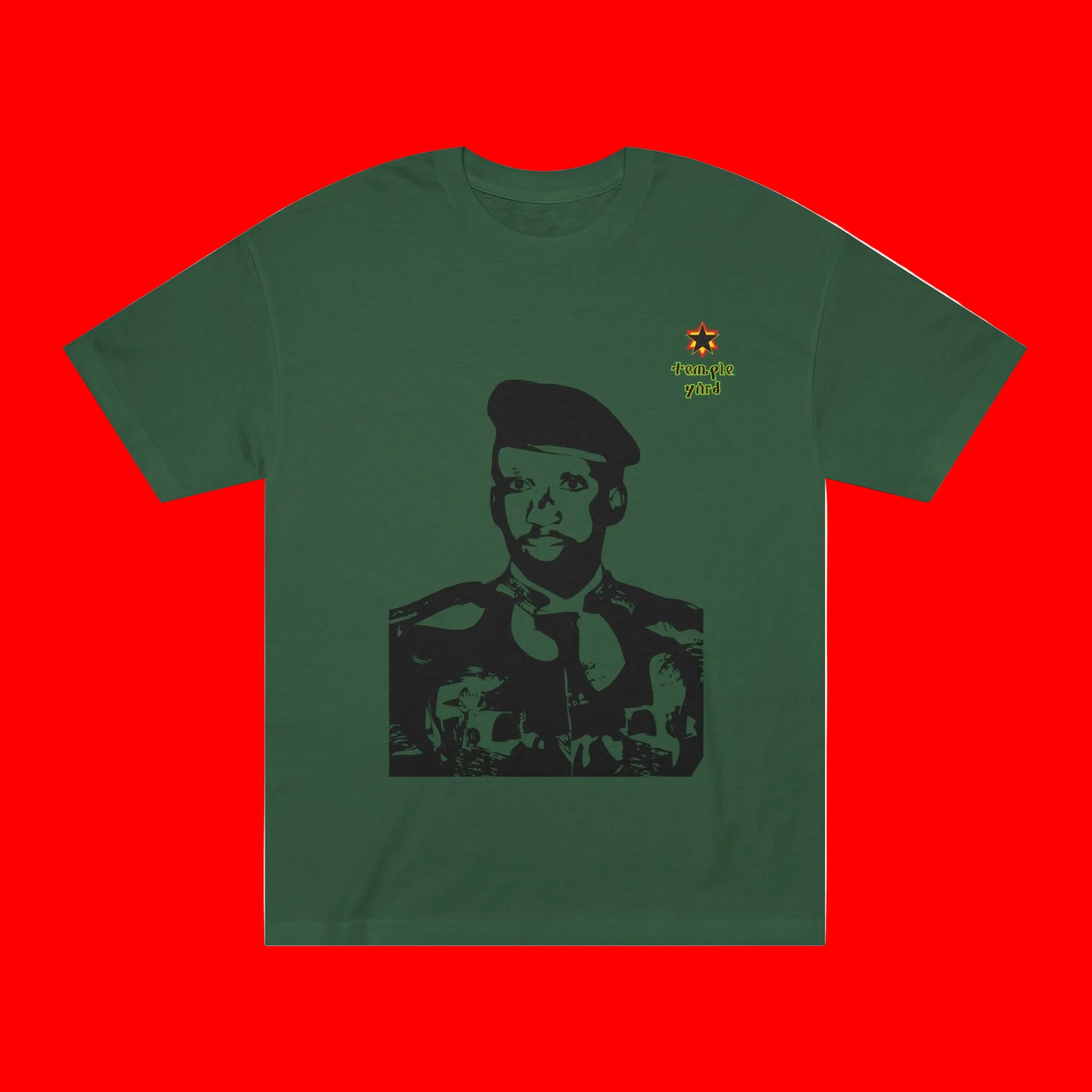 Graphic Tee — 'Struggle Yard' Black Beret Portrait T‑Shirt