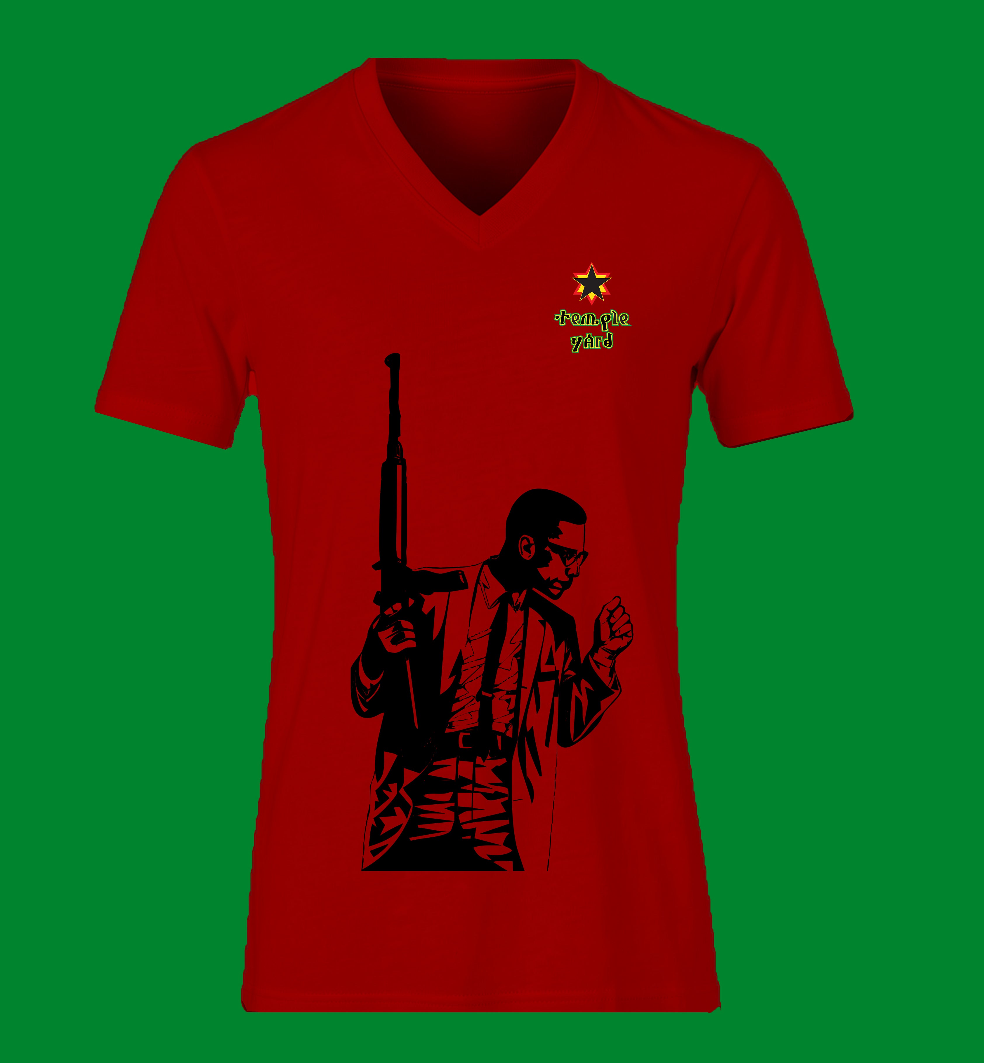 Men's Fitted V-Neck Short Sleeve Tee