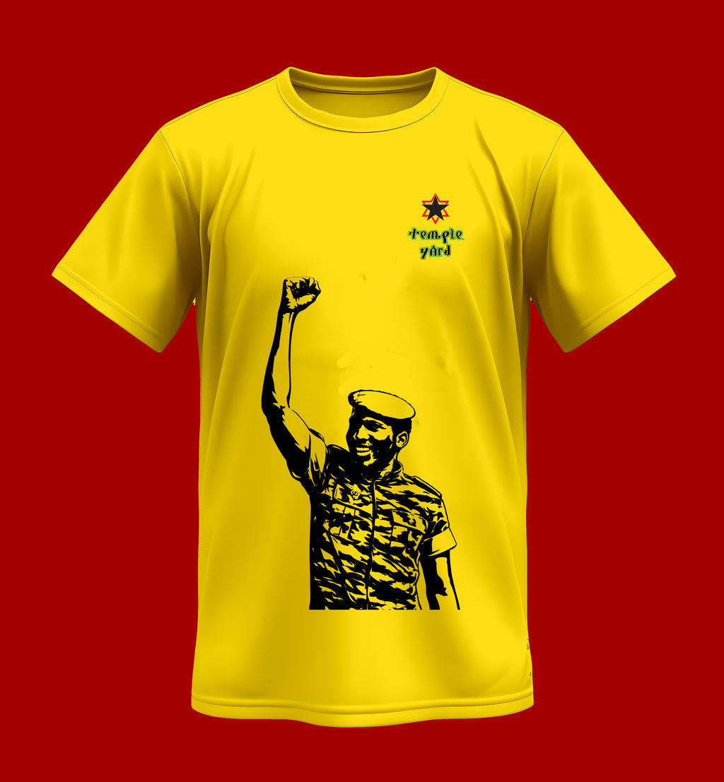 Revolutionary Portrait T-Shirt — 'revolution yadi' Military Graphic Tee