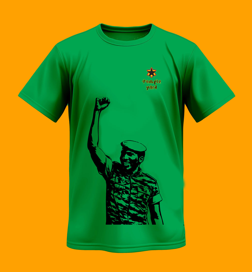 Revolutionary Portrait T-Shirt — 'revolution yadi' Military Graphic Tee