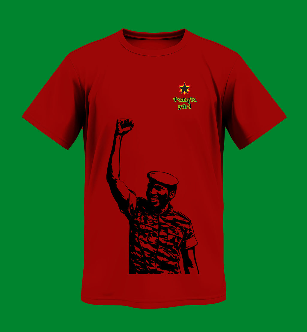 Revolutionary Portrait T-Shirt — 'revolution yadi' Military Graphic Tee