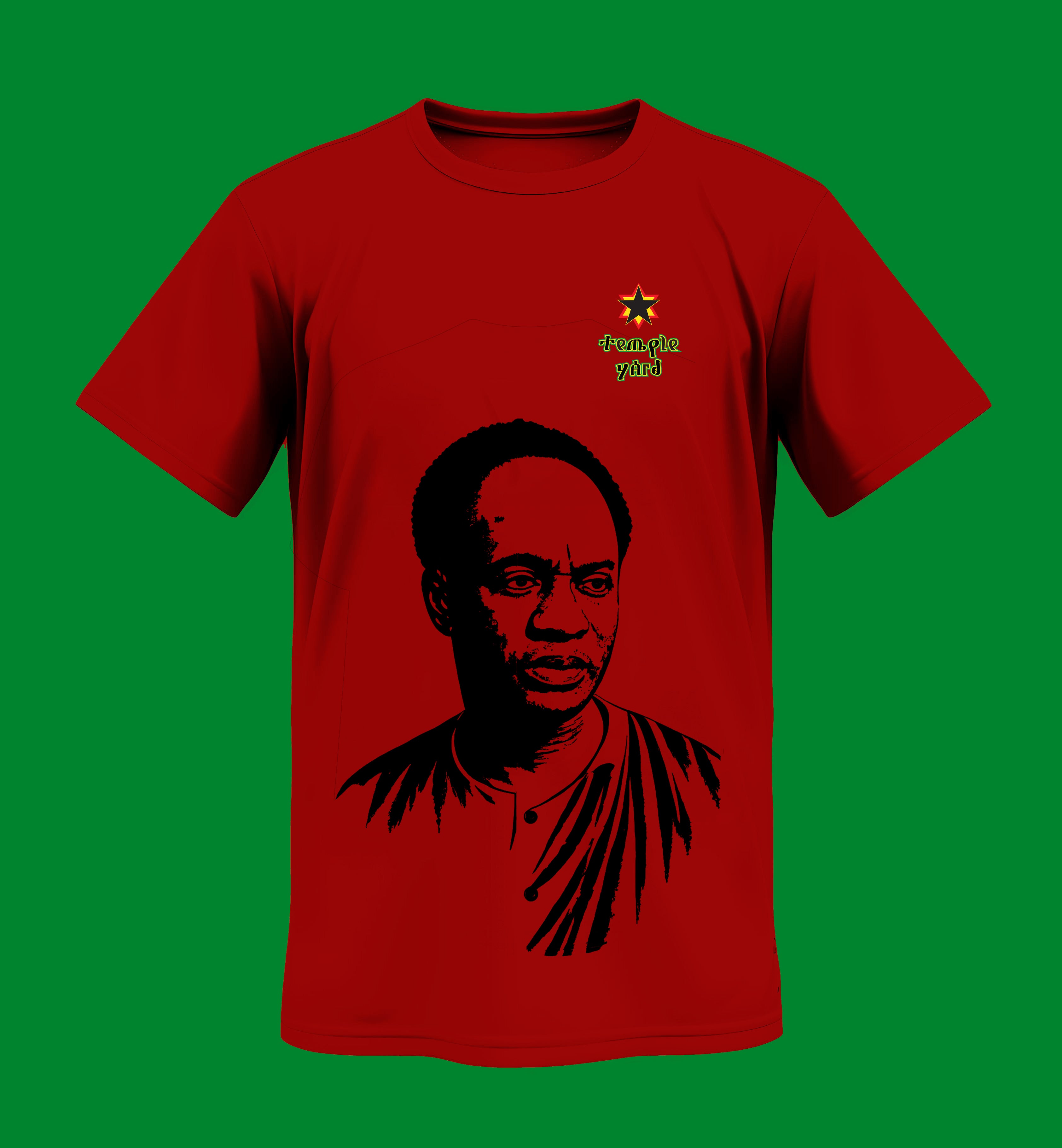 T-Shirt — Pan-African Portrait Tee with 'Gracias Yeti' Star Accent
