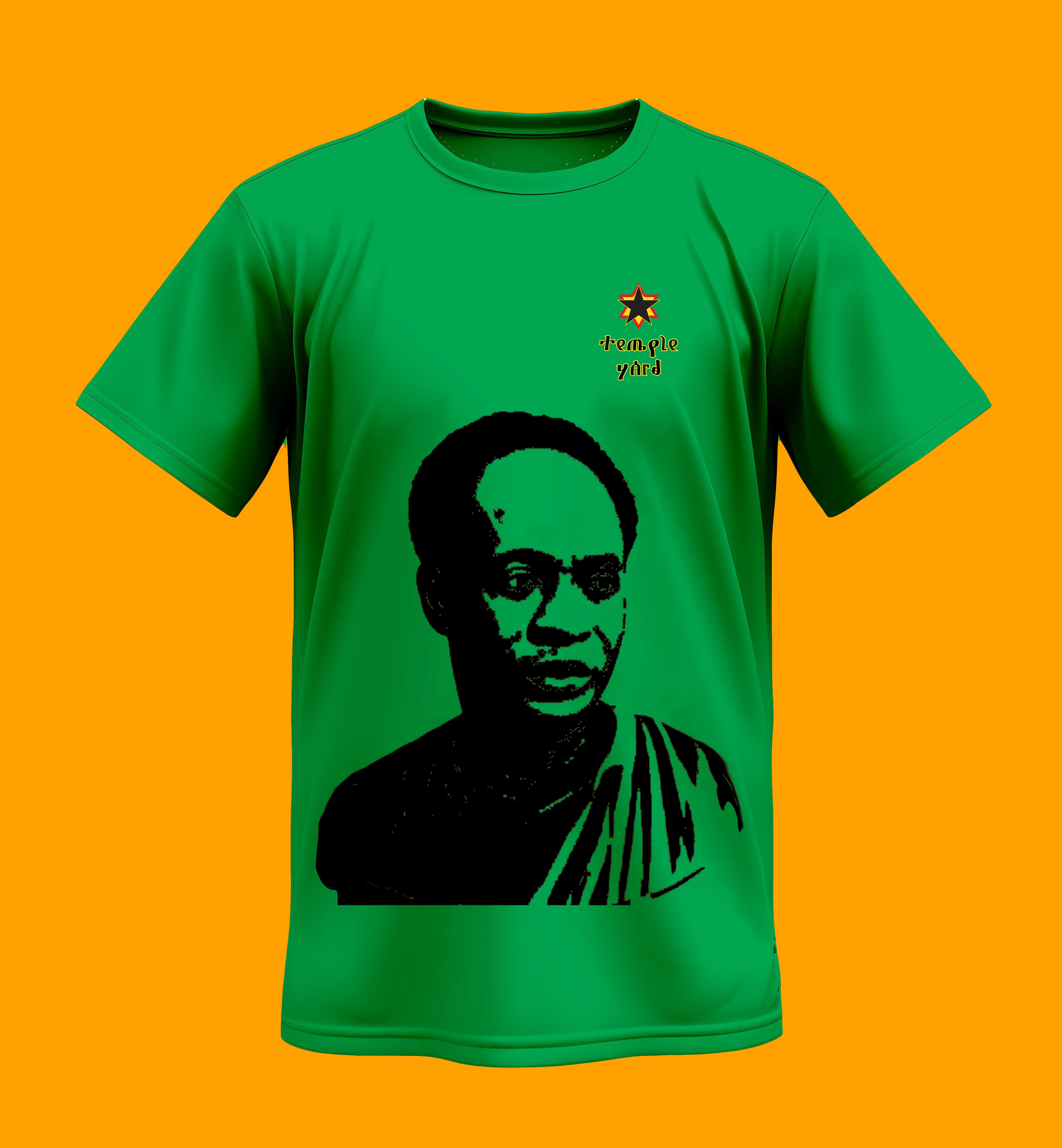 T-Shirt — Pan-African Portrait Tee with 'Gracias Yeti' Star Accent