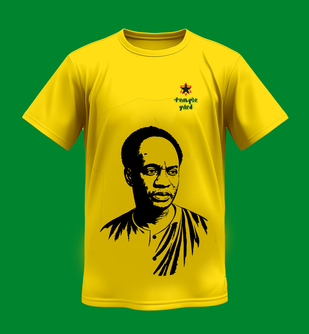 T-Shirt — Pan-African Portrait Tee with 'Gracias Yeti' Star Accent